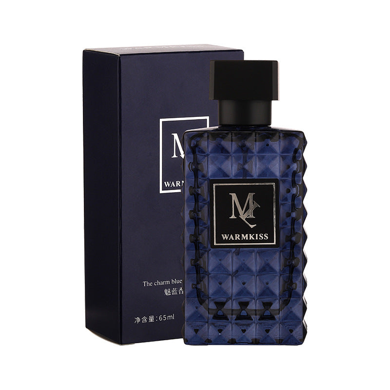 Three bottles of men's benzoin perfume side by side