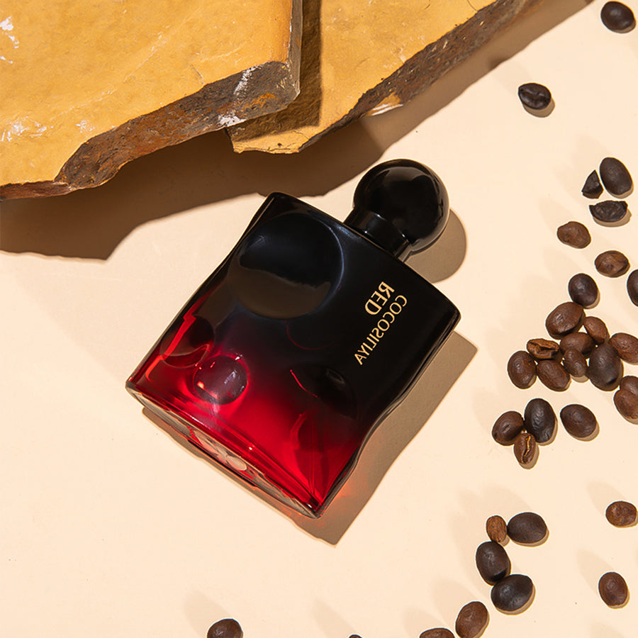 Black and Red Temptation perfume bottles together