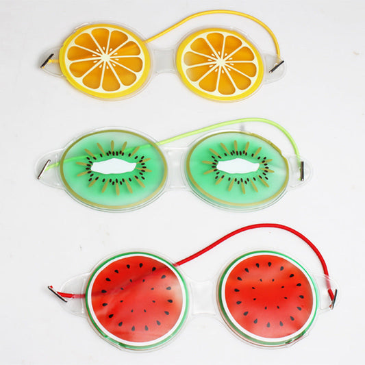 Cooling gel eye mask fun fruit-themed beauty treatment
