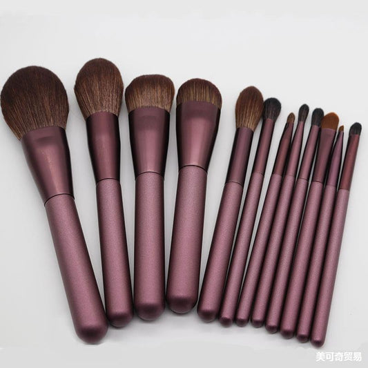12-piece beginner makeup brush set