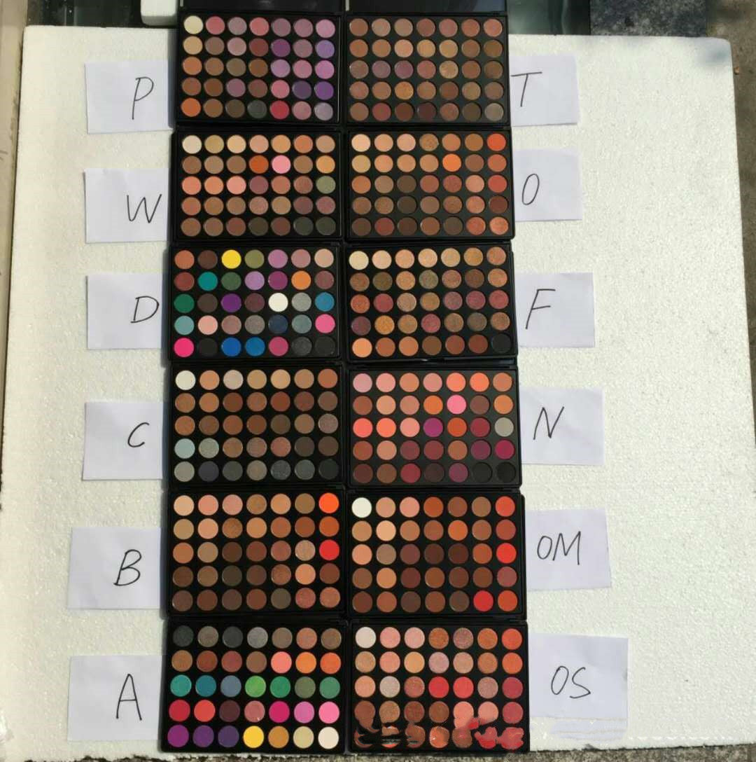 Applying eyeshadow from MORPHE35 palette