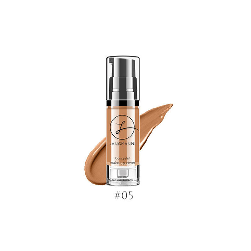 Waterproof liquid concealer bottle with dropper applicator