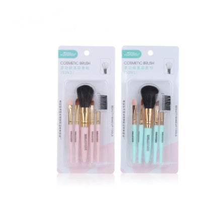 5-piece boxed makeup brush set