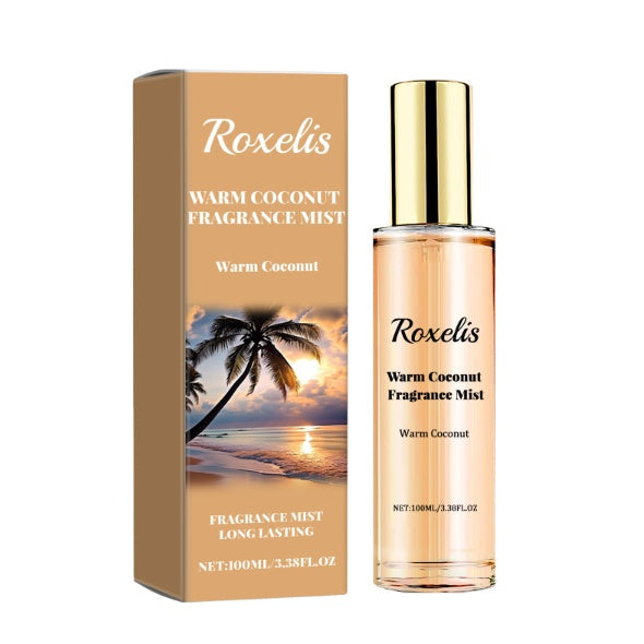 Multiple Roxelis coconut perfume bottles together