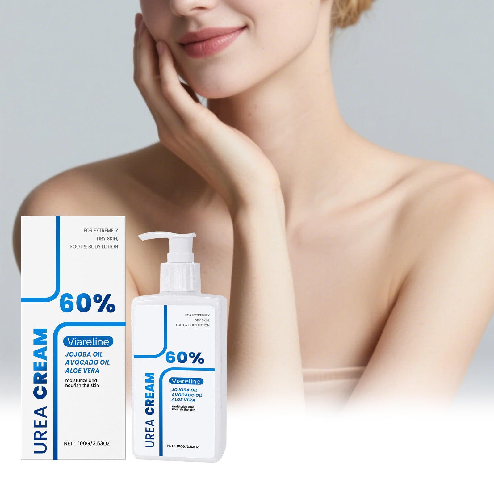 Urea body lotion bottle packaging