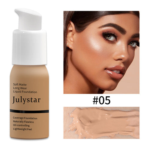 Shade 07 oil control matte foundation swatch