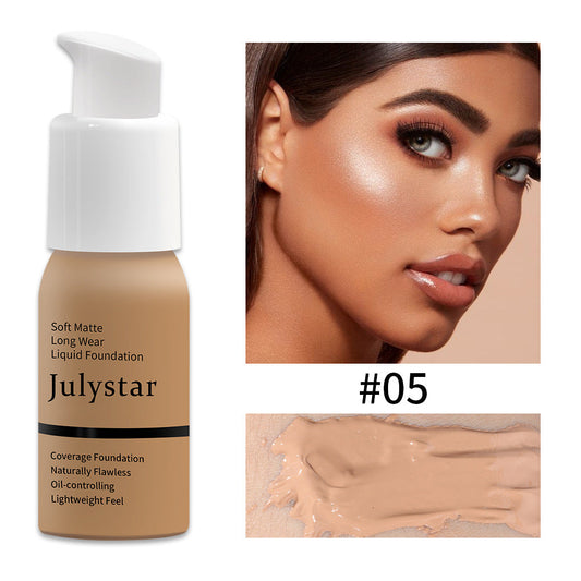 Shade 07 oil control matte foundation swatch