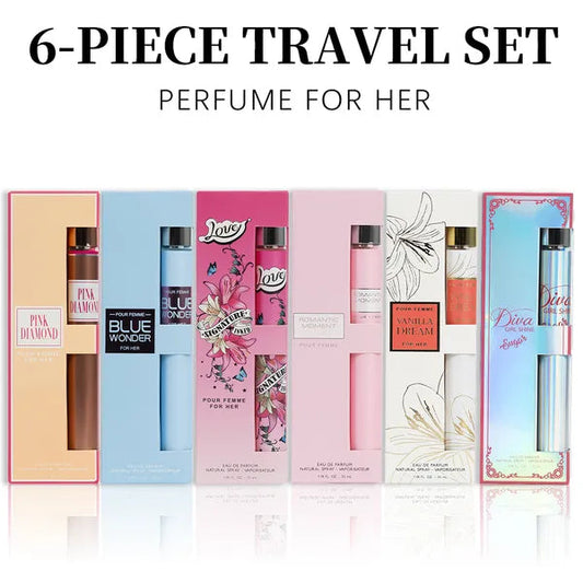 Women's 6-piece eau de parfum travel set