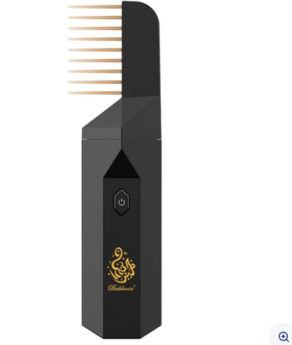 Black electric hair styling comb