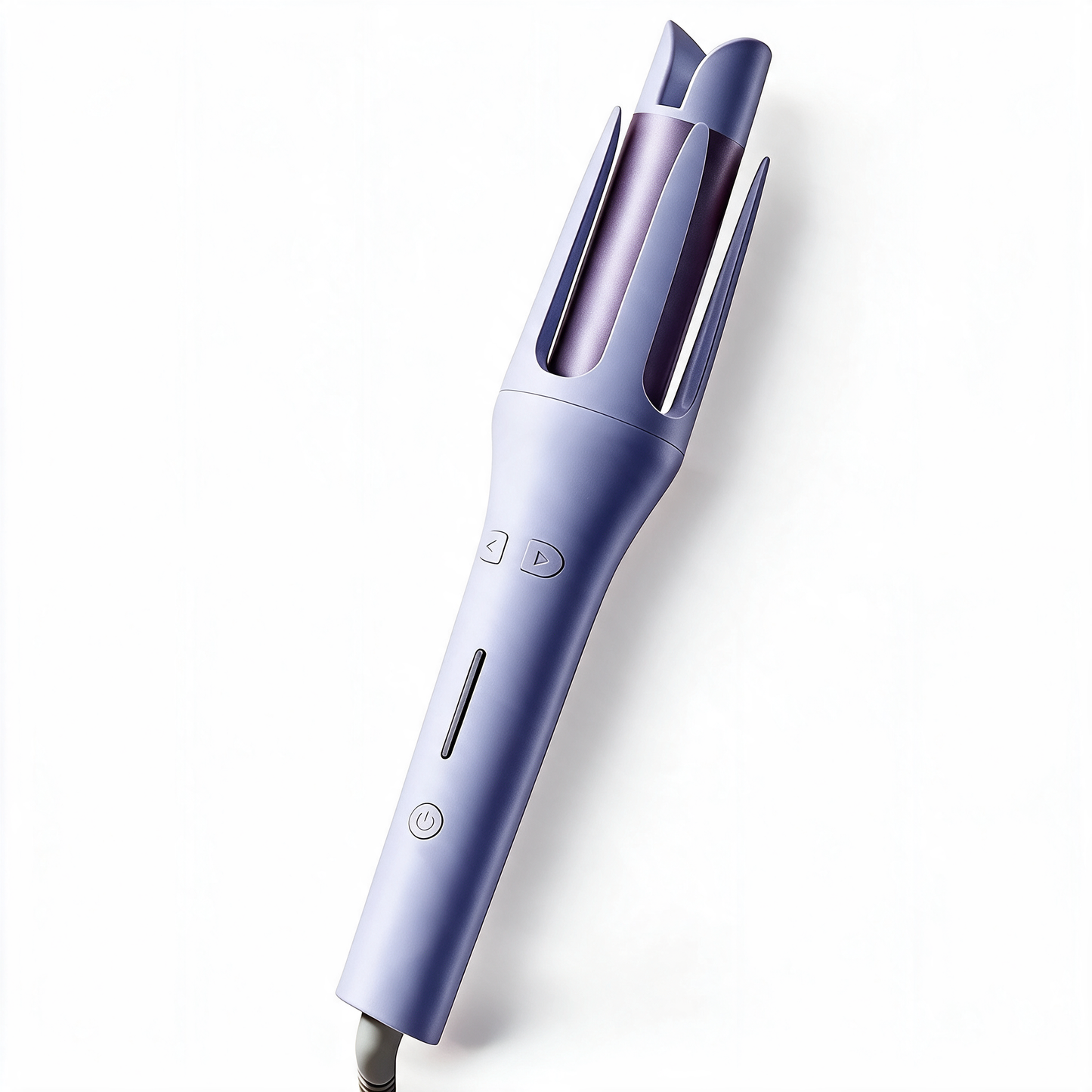 Automatic hair curler and waver iron in purple