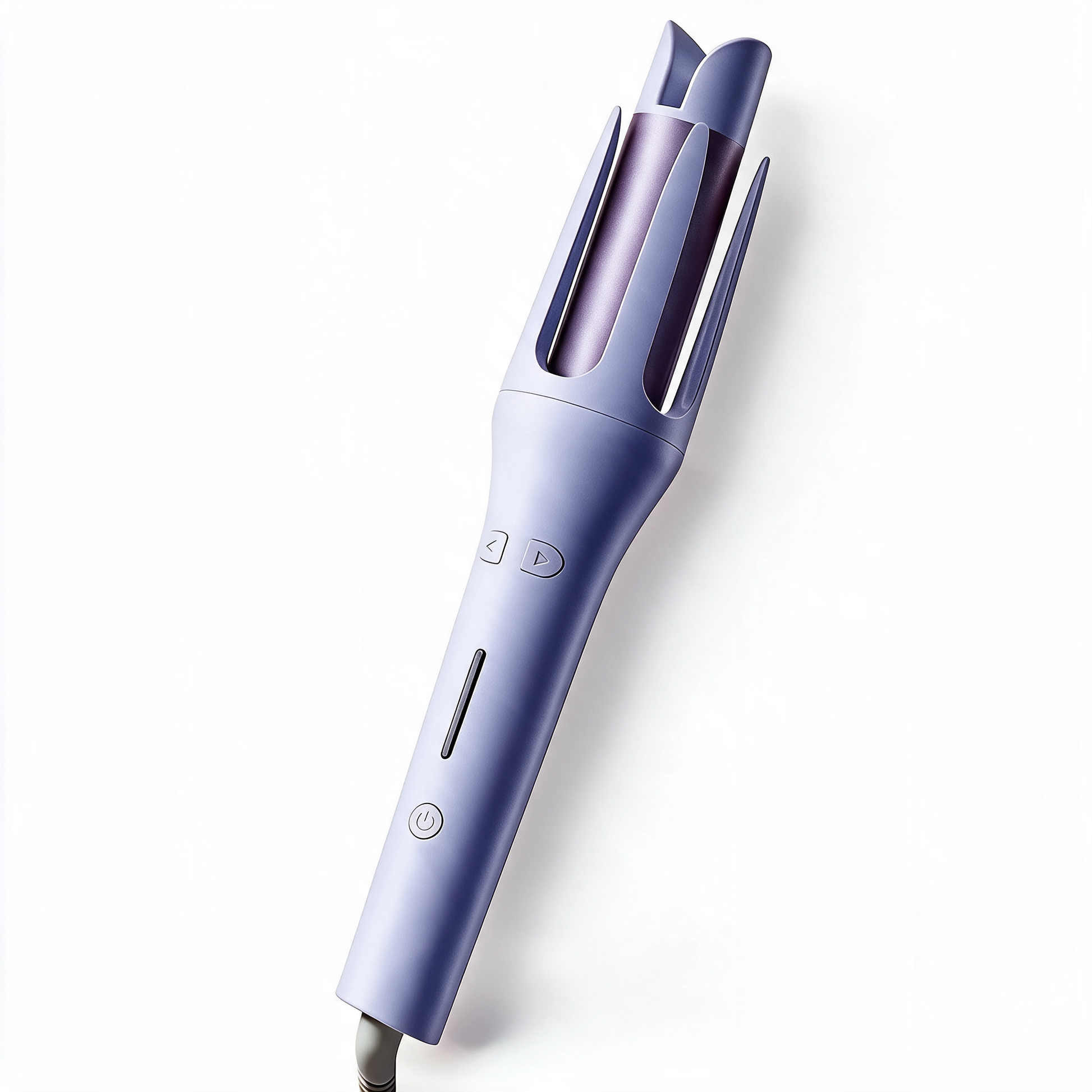 Automatic hair curler and waver iron in purple