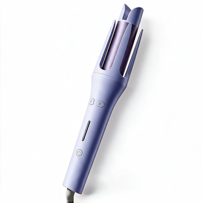 Automatic hair curler and waver iron in purple
