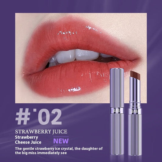 Two shades of colour-changing lipstick together