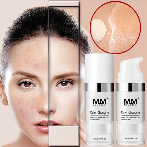 Concealer liquid foundation 12ml bottle with sun protection
