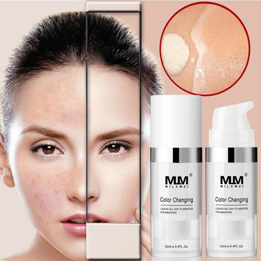 Concealer liquid foundation 12ml bottle with sun protection